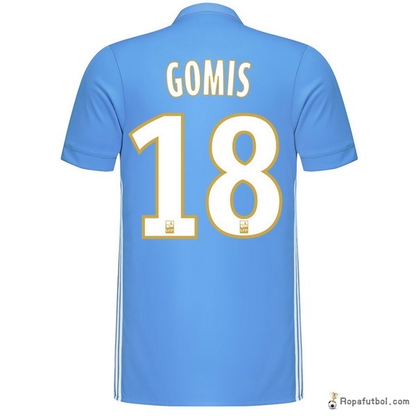 Camiseta Marsella Replica Segunda Ropa Gomis 2017/18